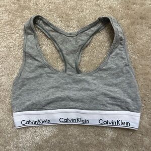 Calvin Klein Heather Gray Sports Bra